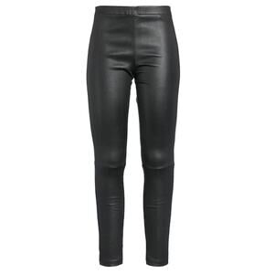 Theory Lambskin Leather Black Bristol Pants Ankle Zip size 8 Med Baddie Designer